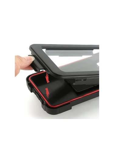 Xuweiwei Her Türlü Telefona Uygun Motosiklet Gidon Tutucu Dikiz Aynası Yağmurluklu 360 Derece Döner Büyük Boy -