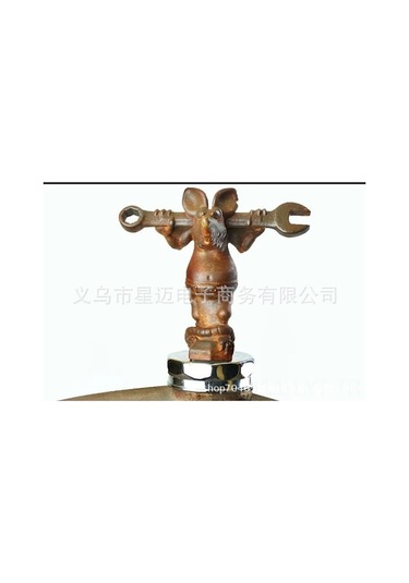 Gümüş Renkli Reçine Figür - Rod The Rat Mechanic Ev Dekorasyonu, Ev Kullanıma Uygun, Dayanıklı Malzeme İle Yapılmış