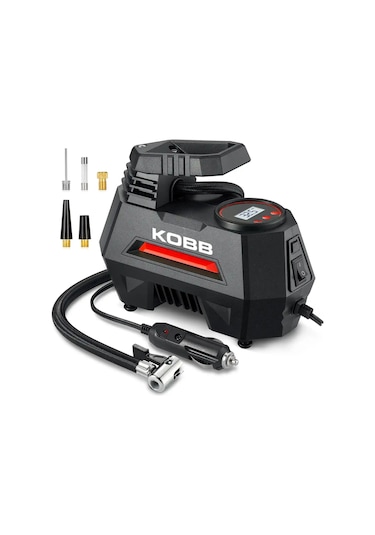 Kobb Kb180 12volt 150 Psı Ayarlanabilir Dijital Basınç Göstergeli Lastik Şişirme Pompası Fr Kb180