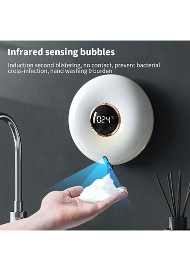 Tik Sabunluk, 280ml Şarj Edilebilir Pompa Sabunluklar El Şeffaf