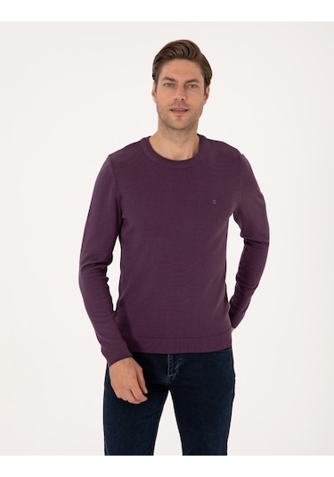 Pierre Cardin Erkek Mor Kazak /triko 50314192-vr038 Mor