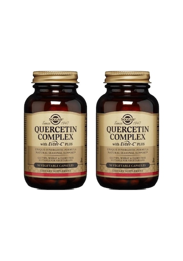 Solgar Quercetin Complex With Ester-C Plus 50 Kapsül 2 Adet
