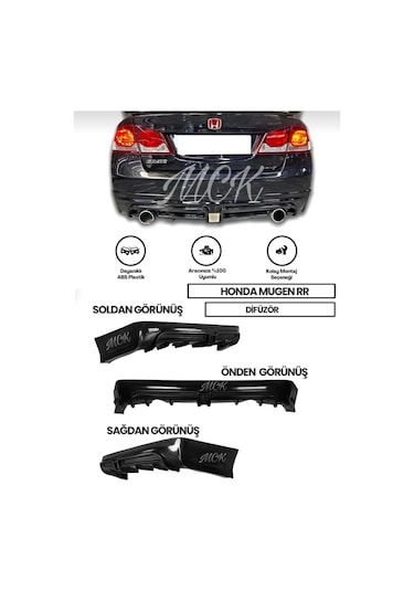 Honda Civic Fd6 Makyajsız Body Kit Seti Plastik 2006 2007 2008 2009
