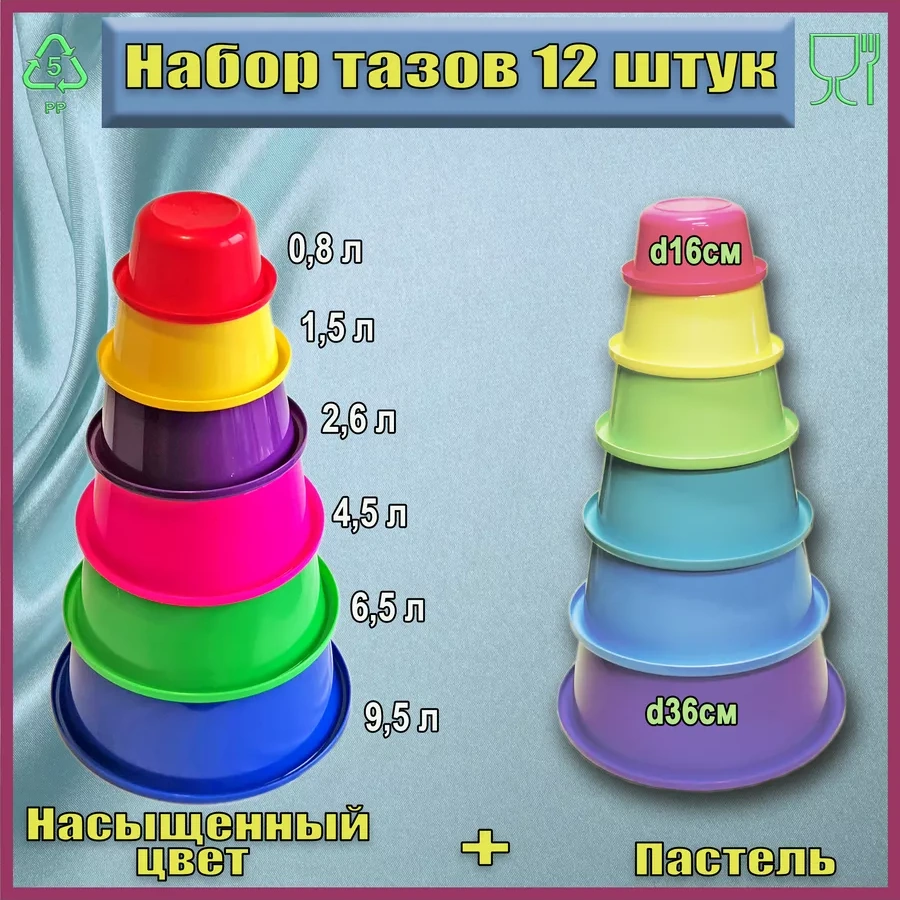 Lpm Plastik Kova - 12 Parçalı Kase Seti 216970041