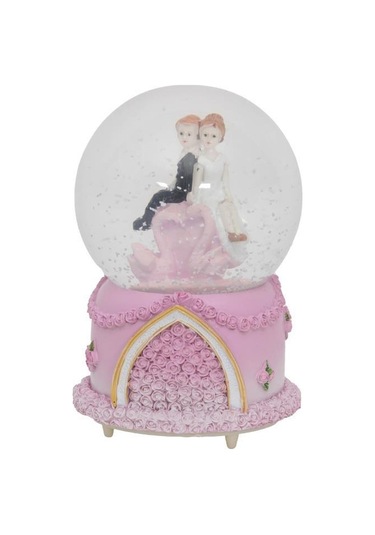 Nostaljik Kar Küresi Orta Boy Renk Değiştiren Led Lambalı Kar Küresi-12