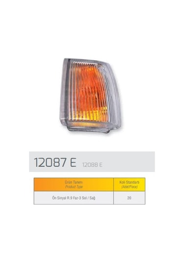 Farba Sınyal Lambası Sol Duysuz Beyaz R9 1997 AOD-FARBA 12087D