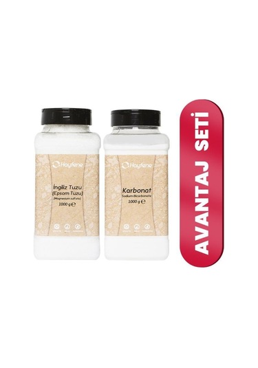 Hayfene 2'li İngiliz Tuzu ( Epsom Tuzu ) 1000 Gr Seti
