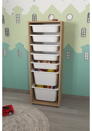 Bofigo 7 Sepetli Dolap Çok Amaçlı Dolap Oyuncak Dolabı Pera Safir Açık Kahverengi Bofigo 7 Sepetli Dolap Çok Amaçlı Dolap Oyuncak Dolabı Pera Safir Açık Kahverengi