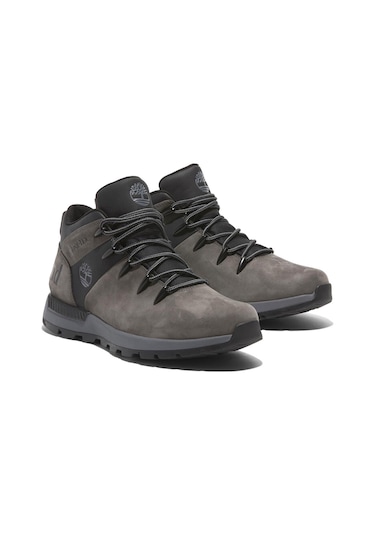 Timberland Mıd Lace Up Waterproof Sn Grı Erkek Outdoor Gri