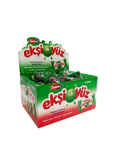Saadet Ekşiyüz Karpuz Aromalı Şekerli Sakız 100'lü