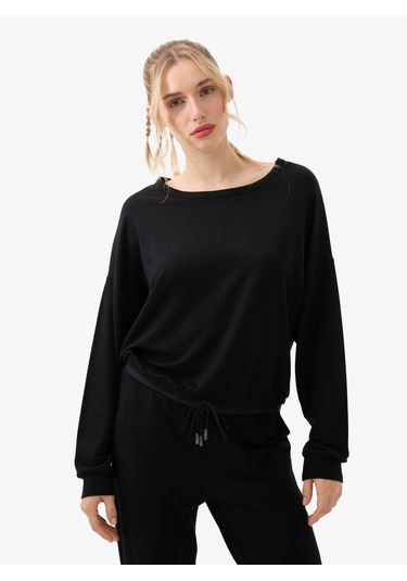 Kadın Pijama Üstü 51956 - Siyah Siyah