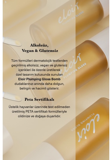 Lip Plumping Gloss Bomb Bare Dudak Parlatıcısı Nemlendirici Dolgunlaştırıcı Bomb Bare