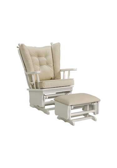 Meltem Kids Sallanır Emzirme Dinlenme Koltuğu Sallanan Sandalye Sallanan Koltuk + Markiz (beyaz-krem (2008))