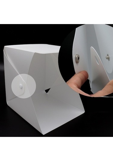 Trendooze X Ürün Triline Stüdyo Sıra Profesyonel Led Işıklı Fotoğraf Cm Çift Çekim Çadırı 20 20 Pk Beyaz