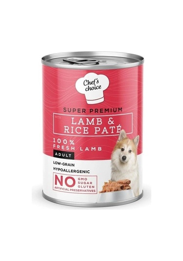 Chefs Choice Kuzulu Pirinçli Ezme Köpek Konservesi 400 Gr