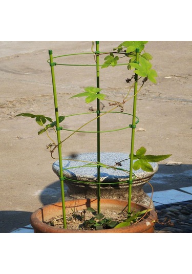 Jeehugo Bitki Tüpü Desteği: İyileştirilmiş Yüksek Dayanıklı Yeşil Tırmanan Bitki Tutucu Açılımlı, Triangular Sabit Yapı