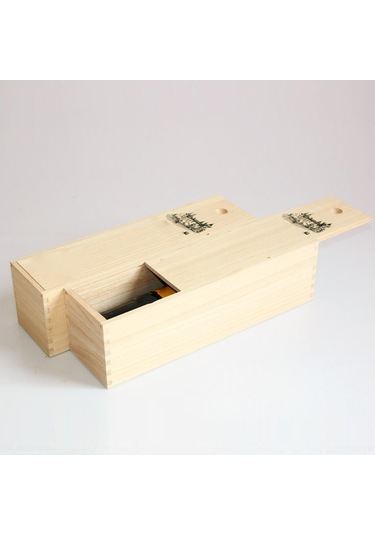 Ximistore9 Tek Şişe Ahşap Şarap Kutusu - Dekoratif Depolama, Kaliteli İşçilik Ve Yeniden Kullanılabilir Tasarım