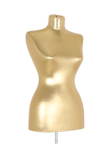 Rafburada Rafburada® Süngerli Terzi Prova Mankeni.Siyah Ve Gold Renk Prova