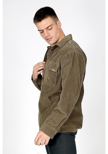 Lee Cooper Lukas Erkek Kadife Ceket Haki-20447 Haki