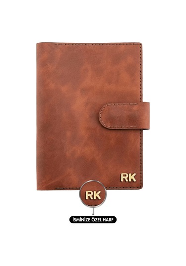 A5 Defter Ve Ajanda Kılıfı - %100 Rainbow Deri - Ko10001 - Tobacco Tobacco