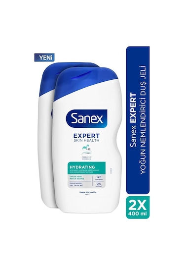 Sanex Expert Yoğun Nemlendirici Duş Jeli 2 x 400 ML