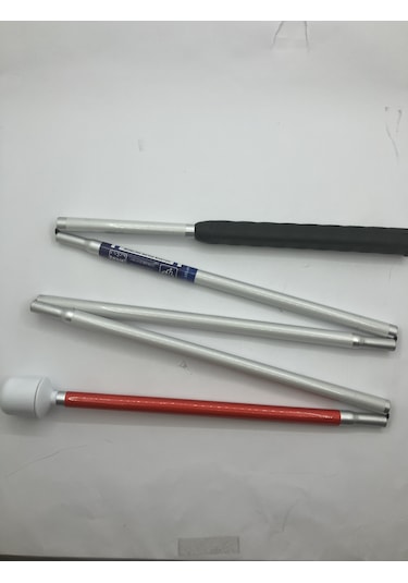 Görme Engelliler İçin Beyaz Baston 5 Katlamalı 120 Cm