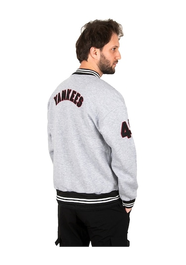 Deepsea Erkek Gri Çıtçıtlı Kolej Mont 2304760 Gri