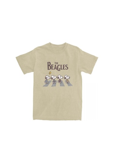 Mınıso Moda Fıstık Snoshirt Beagles Pamuk T-shirt Erkek Kadın Woodstock Komik Gömlek Doğum Günü Hediyesihaki Haki