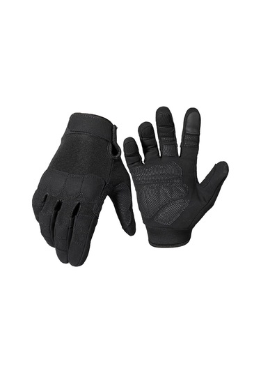 Tangshopping Taktik Eldiven Askeri Ordu Balıkçılık Çalışması Dokunmatik Ekran Kaymaz Mat Avcılık Siyahxl