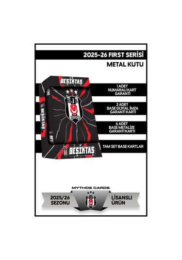 Beşiktaş 2025-26 Mythos First - Metal Kutu