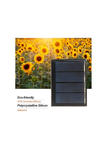 Wezone "dıy Güneş Enerjili Projeler İçin 0.23w 2v Çok Kristalli Solar Panel - 50x38mm"