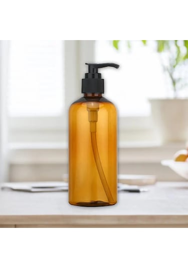 Kahverengi 100ml-100/200/300ml Büyük Kapasiteli Dağıtıcı Şişe Sıvı Losyon Şampuan Sabun Basın Şişeleri El Seyahat Doldurulabilir Taşınabilir Şişe