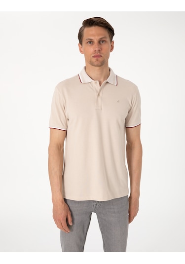 Pierre Cardin Erkek Bej Tişört 50310203-vr011 Bej