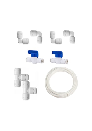 4 Adet Quick L Dirsek 2 Adet Ara Vana 2 Adet Quick T Ve 10 Metre Hortum