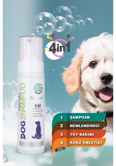 Vetorin 4 in 1 Koku Önleyici Nemlendirici Doğal Tüy Bakımı Probiyotikli Köpek Şampuanı 200 ML
