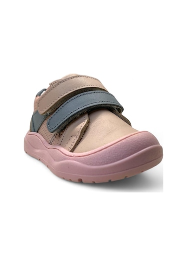 Tuğba Ortopedi 159 Bebek Deri İlk Adım Ayakkabı Pudra