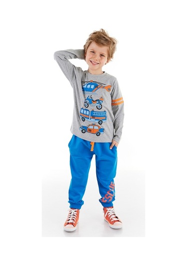 Denokids Mushi Rescue Team Erkek Çocuk Pantolon Takım Çok Renkli