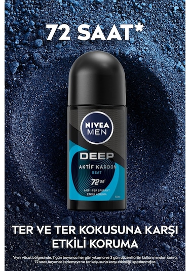 NIVEA Men Roll-on Deep Beat Erkek 50 ML