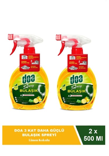 Doa Sprey Bulaşık Deterjanı 500 Ml X 2 Adet