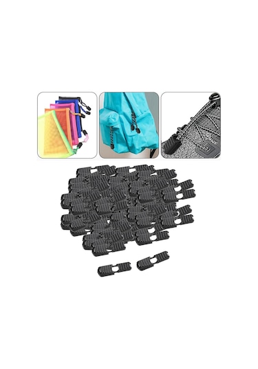 Homyl 100 Adet Fermuar Çekme İpi Uçları Kilitler Halat