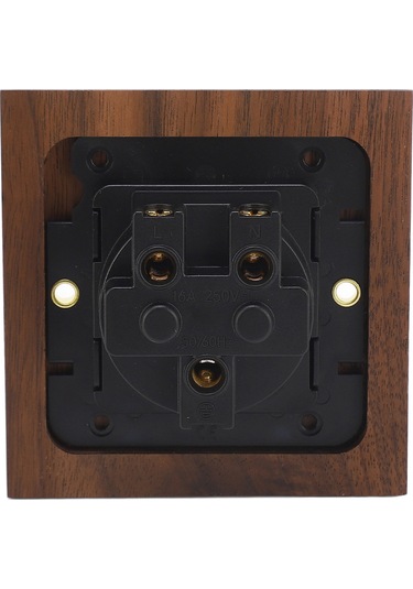 Hfambition Ahşap Duvar Priz - 16a Yüksek Dayanıklılık, Çevre Dostu Ve Şık Tasarım