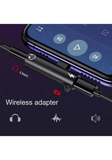 Kırmızı 2 İn 1 Metal Alaşım 3.5mm Jack Kulaklık Şarj Kablosu Konektörü İphone 12 Mini 11 Pro Max X Xr Xs Max 8 Uyumlu