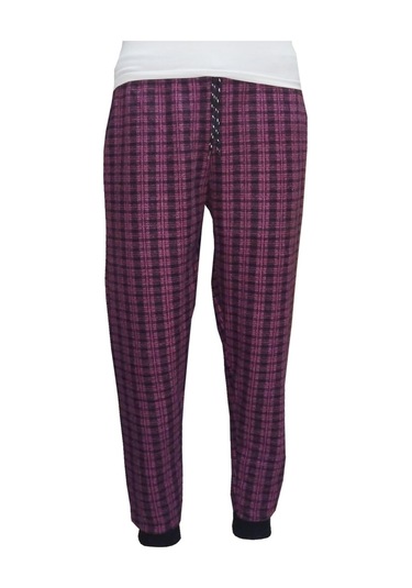 Wingetstar Ekose Manşetli Erkek Eşofman Altı Fuşya