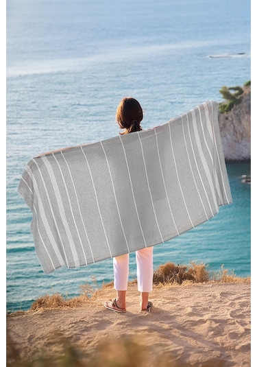 Favora Peştamal Plaj Havlusu 90x140 - Gri