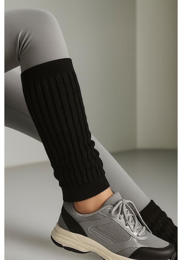 2 Adet Basic Kalın Pamuk Karışımlı Tozluk Gri