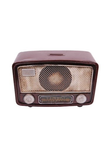 Dekoratif Metal Radyo Kumbara 1210b-1102 1 Adet