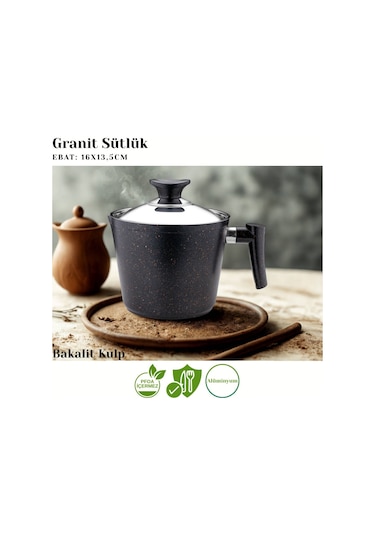 Granit Sütlük - Siyah Siyah