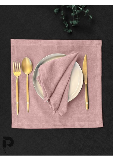 Buğulu Gül Kumaş Peçete Daily Serisi Kadife Görünümlü Buğulu Gül Diğer