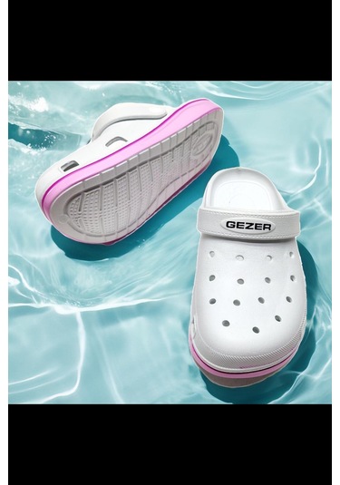 Yazlık Islak Zemin Yumuşak Taban Plaj,deniz Sandalet Terlik Beyaz - Pembe