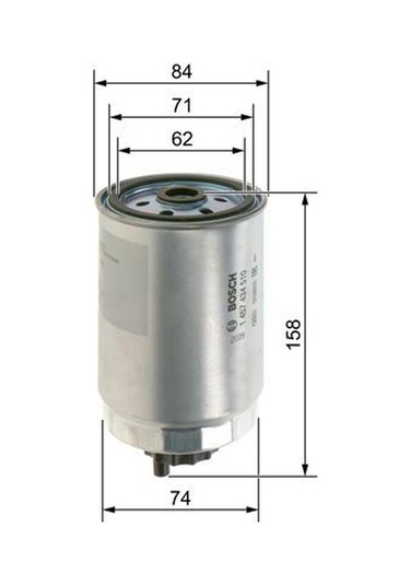 Hyundai Getz 1.5 Crdı Mazot Yakıt Filtresi 2005 - 2011 Bosch